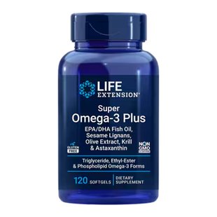 Омега-3, Super Omega-3 Plus EPA/DHA Fish Oil, Sesame Lignans, Olive Extract, Krill Astaxanthin - 120 softgels 2023-10-2658 фото