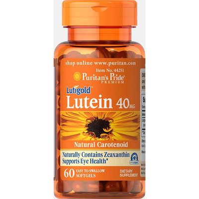 Lutein 40 mg with Zeaxanthin - 60 Softgels 100-22-4772593-20 фото