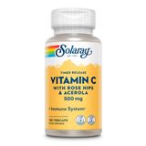 Vitamin C with Rose Hips & Acerola, Timed Release 500mg - 100 vcaps 2023-10-3152 фото