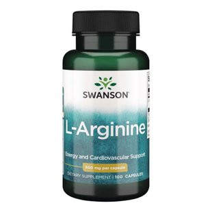 L-Arginine 500 mg - 100 Capsules 100-18-5230944-20 фото