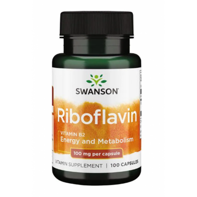 Riboflavin Vitamin B-2 100mg - 100caps 100-91-5910674-20 фото
