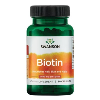 Biotin 5000mcg - 30 caps 100-93-5003403-20 фото
