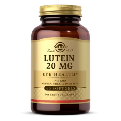 Lutein 20 mg - 60 softgels 2022-10-2981 фото