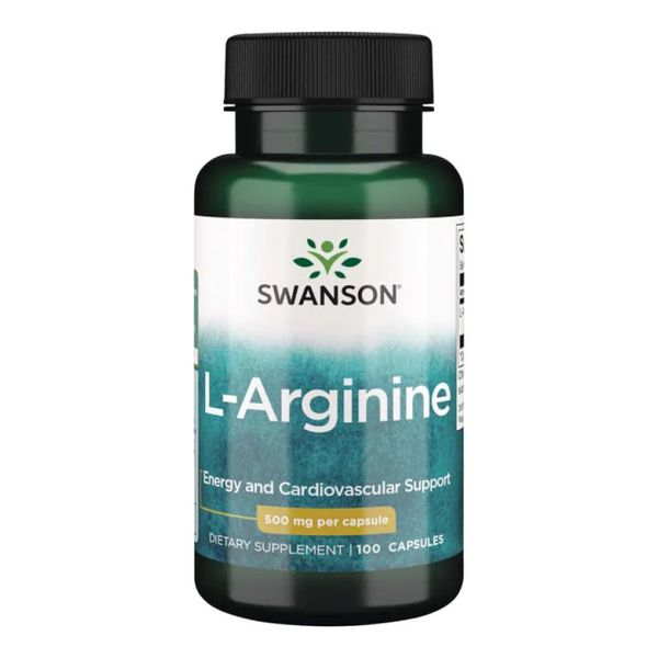 L-Arginine 500 mg - 100 Capsules 100-18-5230944-20 фото
