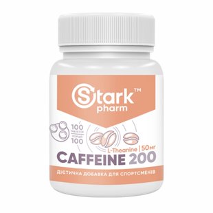 Кофеїн, Stark Caffeine 200mg - 100tabs 100-60-2442985-20 фото