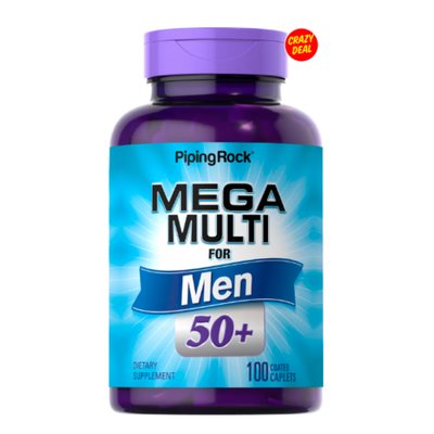 Mega Multi Men 50 plus - 100caplets 2022-09-0958 фото