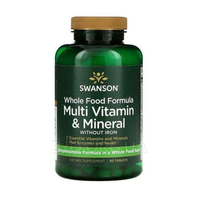 Whole Food Formula Multi Vitamin Mineral - 90tab 2022-09-0923 фото