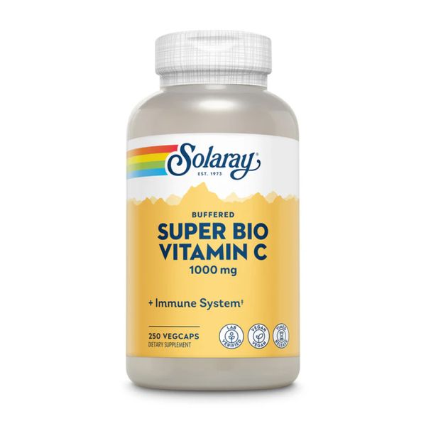 Буферизированный витамин С, Super Bio Vitamin C 1000mg - 250 vcaps 2023-10-2392 фото