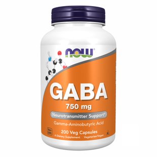 Габа, GABA 750 mg - 200 vcaps 2022-10-0416 фото