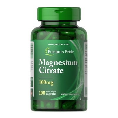 Magnesium Citrate 100 mg - 100 caps 2022-10-2883 фото