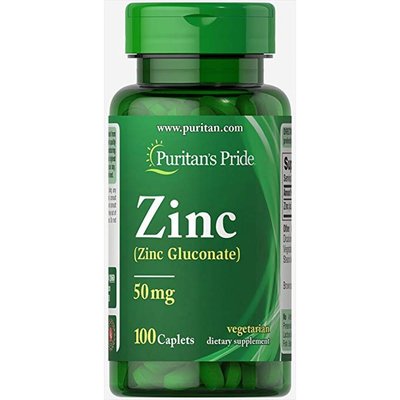Zinc 50 mg - 100 Caplets 100-21-2658180-20 фото