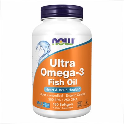 Ultra Omega-3 Fish Oil - 180 Softgels 2022-10-2435 фото