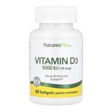 Vitamin D3 5000 IU - 60 softgels 2023-10-3225 фото