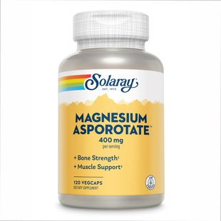 Магнію аспартат, Magnesium Asporotate 400mg - 120 vcaps 2022-10-1025 фото
