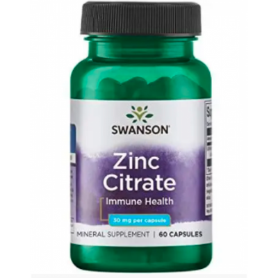 Zinc Citrate Immune Health 30mg - 60caps 100-12-5302960-20 фото