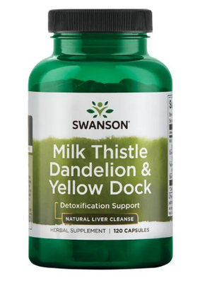 Milk Thistle Dandelion-Yellow Dock - 120 cap 100-92-6155590-20 фото