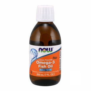 Жидкая Омега 3, Omega-3 Fish Oil Lemon - 200 ml (7 oz) 2022-10-0057 фото
