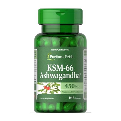 Ashwagandha KSM-66 450mg - 60caps 2022-10-2798 фото