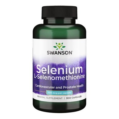 Selenium L-Selenomethionine 100mcg - 300cap 100-97-0313414-20 фото