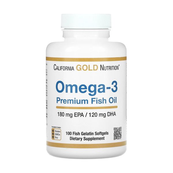 Omega-3 Premium Fish Oil 180mg - 100 softgels 2022-09-0726 фото