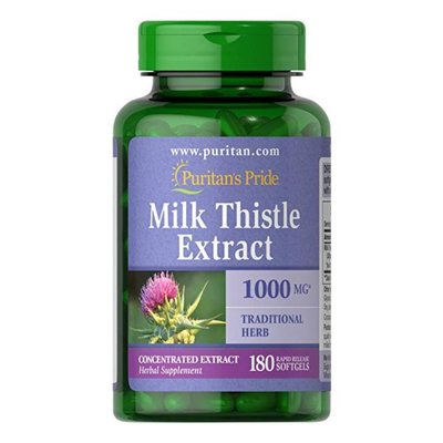 Milk Thistle 4:1 Extract 1000mg - 180 softgels 100-20-8003125-20 фото