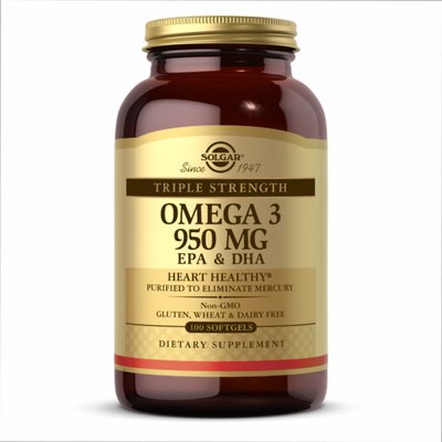 Omega-3 950 mg Triple Strength - 100 Softgels 2022-10-0736 фото