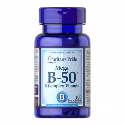 Vitamin B-50 Complex - 100 Caps 100-77-5692761-20 фото