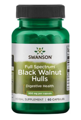 Black Walnut Hulls 500mg - 60caps 100-74-4582106-20 фото