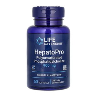 Фосфатидилхолин, Hepatopro, Life Extension 900 mg - 60 softgels 2022-10-1886 фото