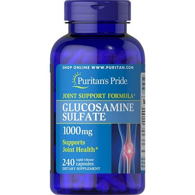 Glucosamine Sulfate 1000 mg - 240 Capsules 100-93-5282728-20 фото