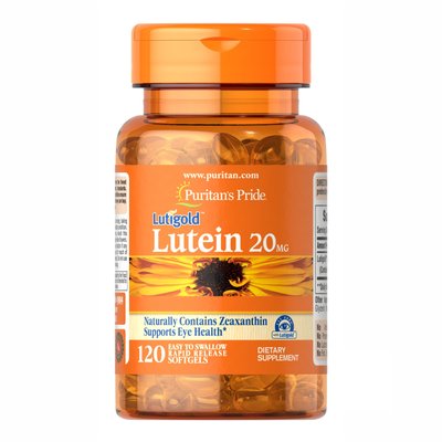 Lutein 20 mg with Zeaxanthin - 120 softgels 100-90-8545773-20 фото
