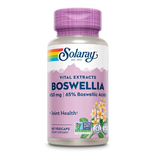 Екстракт Босвелії, Solaray Boswellia Resin Extract 450mg - 60 vcaps 2023-10-2145 фото