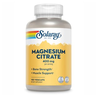 Магний Цитрат, Magnesium Citrate 400mg - 180 vcaps 2022-10-1034 фото
