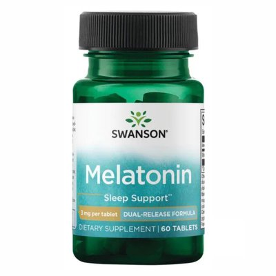 Melatonin-Dual-Release 3mg - 60tabs 100-41-5548430-20 фото