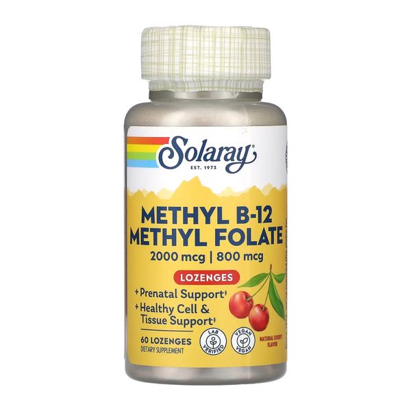 Methyl B-12 & Methyl Folate - 60 caps 2023-10-3438 фото