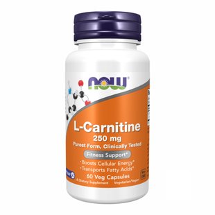 Л Карнітин, L-Carnitine 250mg - 60 vcaps 2022-10-1398 фото