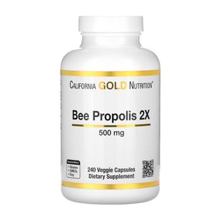 Бджолиний прополіс, Bee Propolis 2X 500mg - 240 caps 2023-10-2769 фото