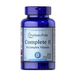 Б-комплекс, Complete B (B-Complex Vitamin) - 100caps 100-60-9682625-20 фото