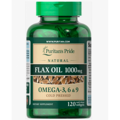 Flax Oil 1000mg Omega - 3.6 & 9 High Lignan - 120sgels 100-48-4221792-20 фото