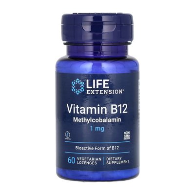 Vitamin B12 Methylcobalamin 1 mg - 60 Loz 2022-10-1891 фото