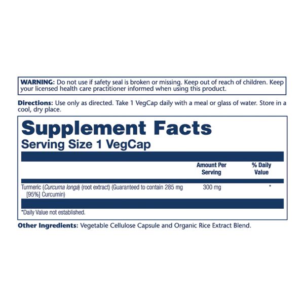 Turmeric Root Extract 300m - 60 vcaps 2022-10-1784 фото